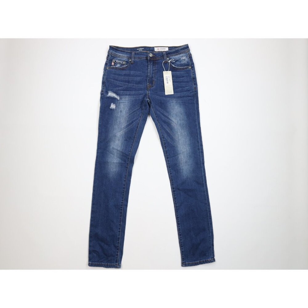 New Adriano Goldschmied Girls 16 The Kingston Slim Skinny Leg Denim Jeans Blue